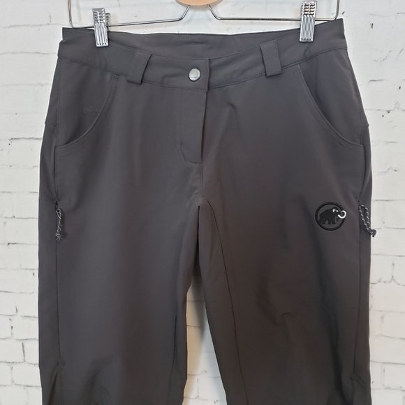 Mammut Traleika Soft Shell Pants Size 8 Dark Gray - Picture 3 of 9